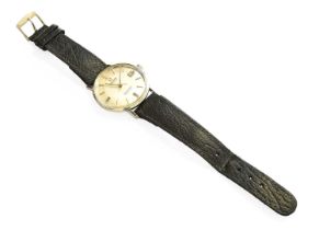 A Stainless Steel Automatic Calendar Centre Seconds Wristwatch Signed Omega, Seamaster, De Ville