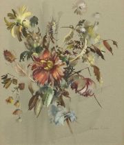 Barbara Crowe (b.1942) "Autumn" Signed, watercolour; together with a further signed work by the same