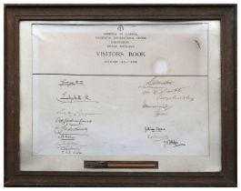 HM King George VI and HM Queen Elizabeth [Queen Mother]. Visitors Book for the Ministry of Labour