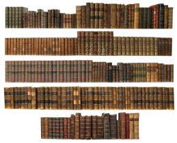 Bindings A large quantity of leather-bound books, literary and historical, including Samuels