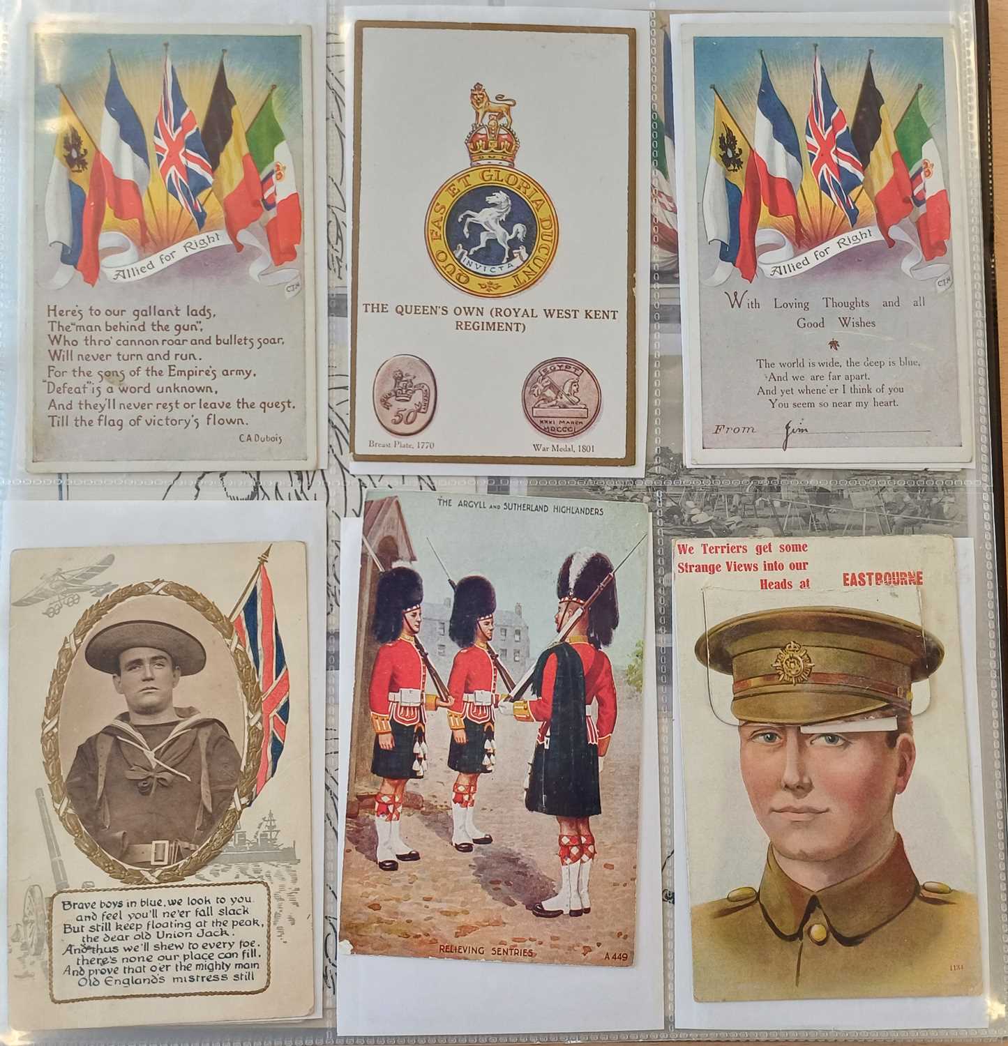 Modern of Album of Mainly Printed Military Postcards. Approximately 275 cards, including Gale & - Image 3 of 5