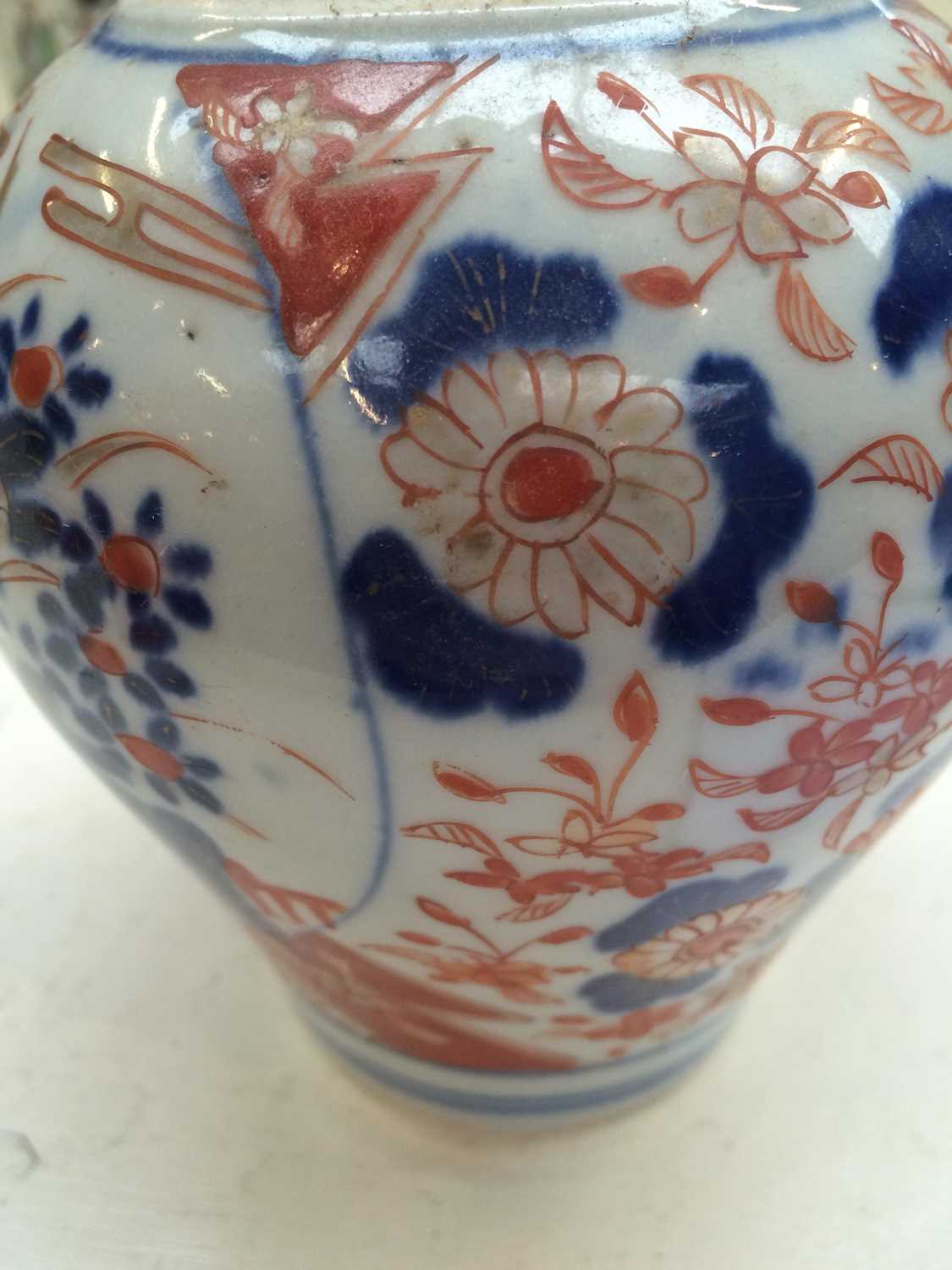 A Chinese Porcelain Ginger Jar and Cover, 19th Century, painted in famille verte style, together - Image 6 of 8