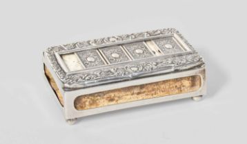 An Edward VII Silver Combination Bridge Trump-Marker and Match-Box Cover, by Boots Pure Drug