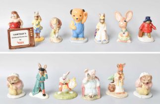 Royal Doulton Bunnykins Figures, Beswick Beatrix Potter figures, Camtrak's Childhood Favourites Wade