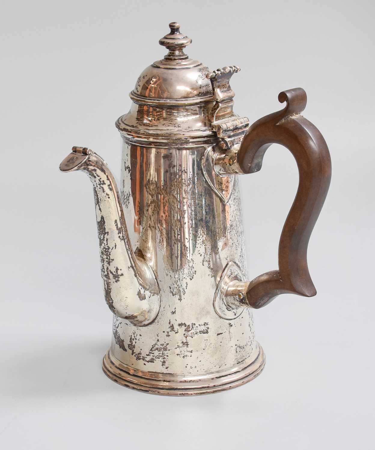 A George V Silver Coffee-Pot, by E. J. Haseler and C. Bill, Birmingham, 1920, in the George I-style,