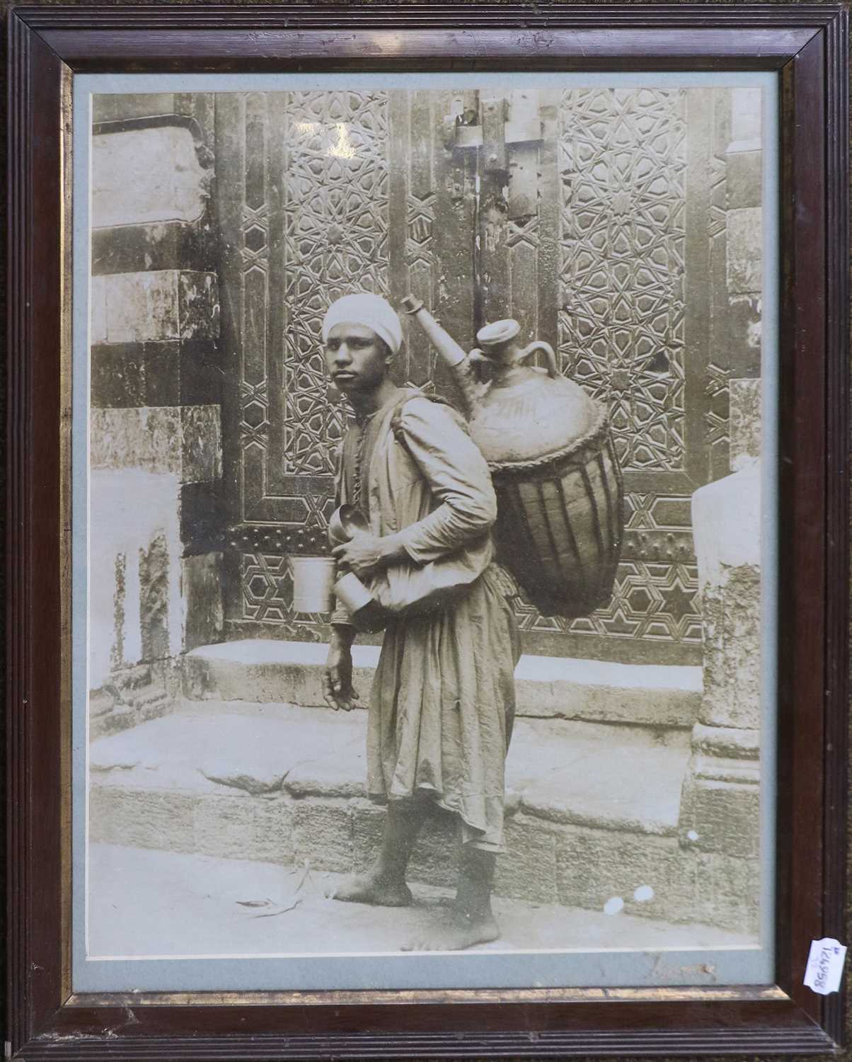 After G. Lékégian & Son, six framed monochromed photographic prints, Egyptian Scenes (6) - Image 7 of 7