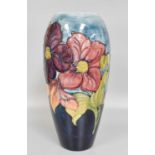 A Walter Moorcroft "Clematis" Pattern Vase, limited edition 23/100, made in 1982, impressed marks