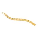 A Fancy Link Bracelet, clasp stamped '22CT', length 21.5cm The clasp is stamped '22CT' and in our