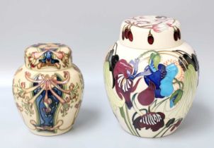 A Modern Moorcroft "Collector's Carousel" Pattern Ginger Jar and Cover, by Emma Bossons, impressed