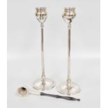 A Pair of Elizabeth II Silver Candlesticks, by Whitehill Silver Co., London, 1997, on spreading