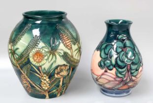 A Modern Moorcroft "Amazon Twilight" Pattern Vase, by Nicola Slaney, impressed marks, 21cm high,