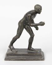After The Antique, A 19th Century Bronze Figure of a Running Athlete, original from the Villa of the
