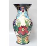 A Modern Moorcroft "Hidcote" Pattern Prestoge Vase, by Philip Gibson, limited edition 33/75,