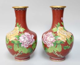 A Pair of Chinese Porcelain Vases Mounted as Table Lamps, modern, together with a pair of