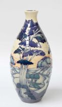 A Modern Moorcroft "Copse at Eventide" Pattern Vase, by Paul Hilditch, limited edition 120/150,