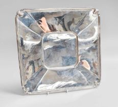 A George V Silver Dish, by Frank Cobb and Co. Ltd., Sheffield, 1931, square and with an Art Deco-