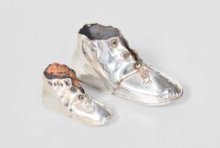 A George V Novelty Silver Pin-Cushion, by Levi and Salaman, Birmingham, 1910, in the form of a boot,
