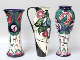 A Modern Moorcroft "Tribute to Charles Rennie Macintosh" Pattern Vase, by Rachel Bishop, impressed