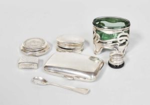 A Collection of Assorted Silver, including a George III vinaigrette, by Cocks and Betteridge,