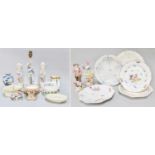 A Quantity of British and Continental Porcelain, 19th century and later, including a pair of