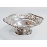 A George V Silver Bowl, by Herbert Edward Barker and Frank Ernest Barker, Chester, 1910, shaped