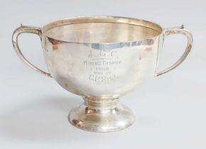 An Edward VII Silver Two-Handled Cup, by William Aitken, Birmingham, 1906, tapering cylindrical