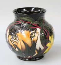 A Modern Moorcroft "Hidden Kings" Pattern Vase, by Vicky Lovatt, limited edition 63/100 for the Born