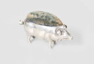 An Edward VII Novelty Silver Pin-Cushion, by William Vale and Sons, Birmingham, Circa 1905, in the