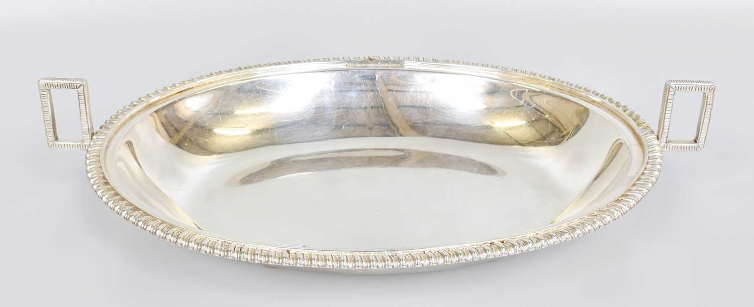 A George III Silver Entrée-Dish, by Robert Sharp, London, 1801, oval and with gadrooned border and