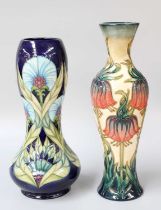 A Modern Moorcroft "Windsor Carnation" Pattern Vase, by Sally Tuffin, commissioned by Talents of