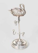 An Edward VII Novelty Silver Combination Pin-Cushion and Ring-Tree, by Boots Pure Drug Company,