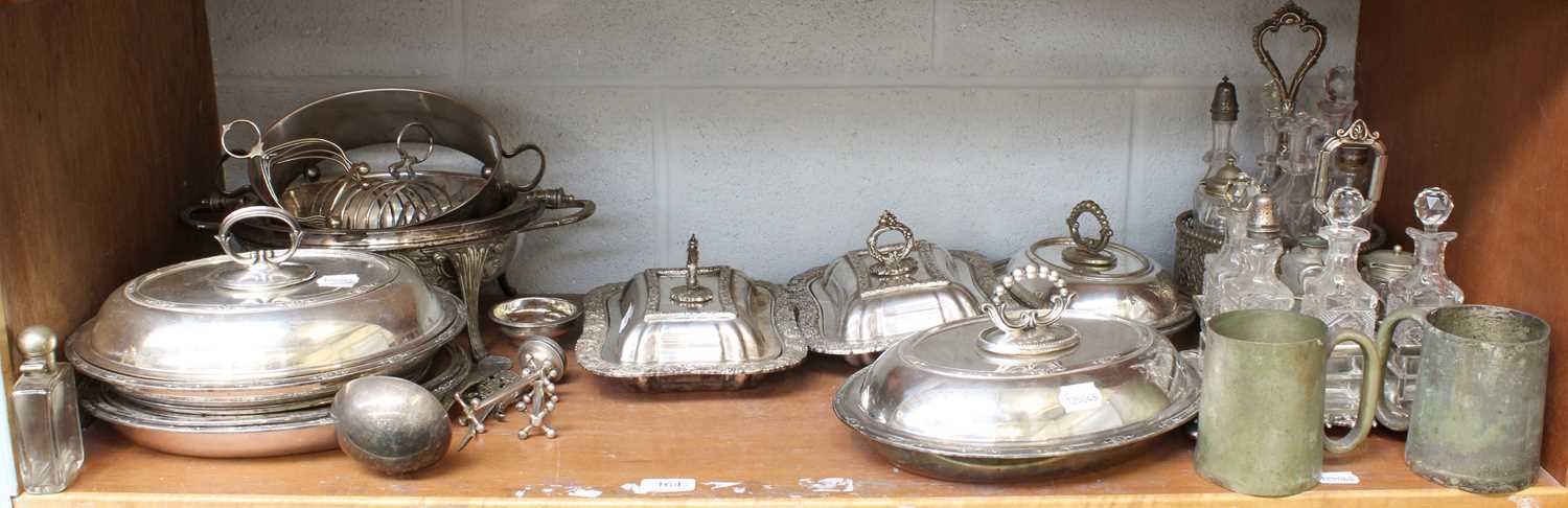 A Collection of Assorted Silver and Silver Plate, the silver including a George III silver wine- - Image 2 of 3