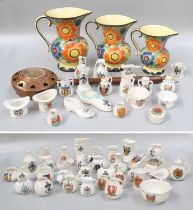 A Quantity of Crested China, Mainly Middlesbrough, including W.H. Goss examples; with other items