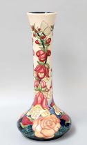 A Modern Moorcroft "Polka Dot Polly" Pattern Vase, by Rachel Bishop, limited edition 50/100,