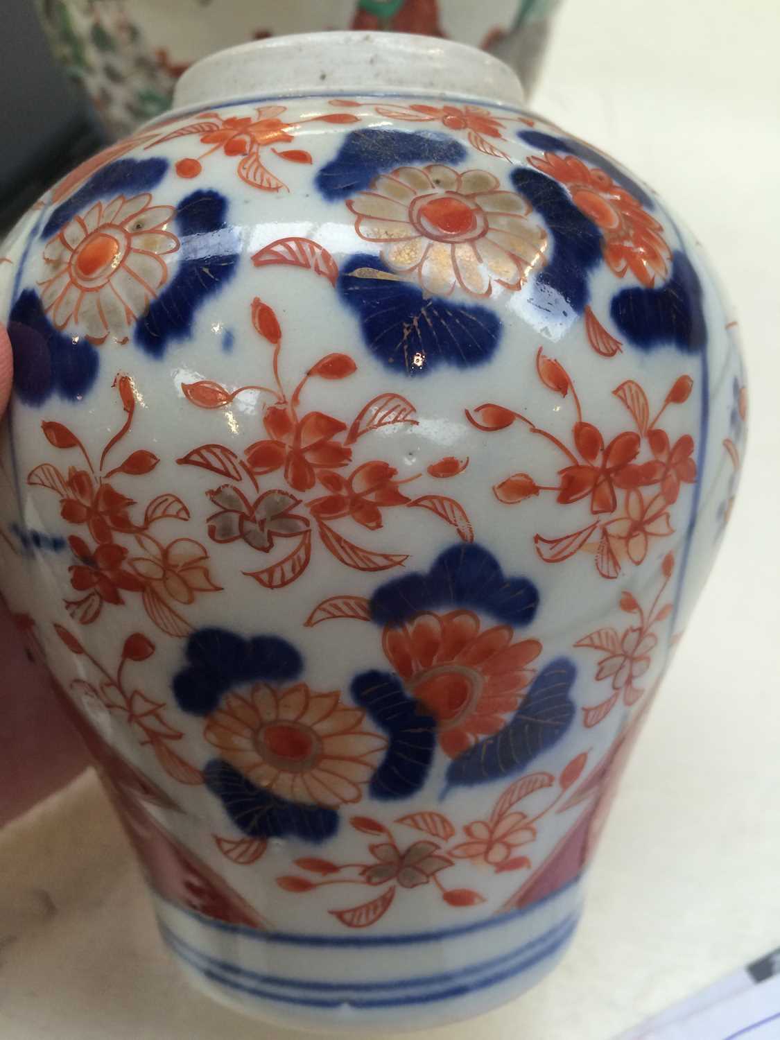 A Chinese Porcelain Ginger Jar and Cover, 19th Century, painted in famille verte style, together - Image 8 of 8