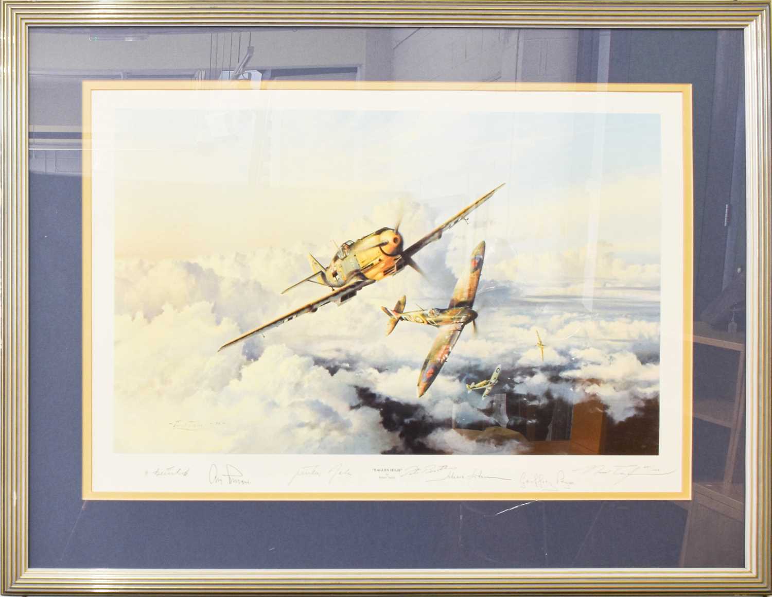 After Robert Taylor "Eagles High" Colour reproduction, limited edition 697/1000, with various - Image 4 of 4