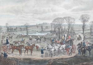After Henry Thomas Alken (British, 1785-1851) 'A Promising Field, Meet of the Essex Fox Hounds'