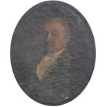 British School (late 18th/early 19th century) Oval Bust-length Portrait of a Gentleman Oil on