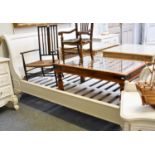 A French Style White Painted Kingsize Sleigh Bed, 112cm by 220cm by 200cm