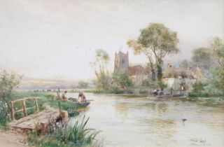 Walter Stuart Lloyd RBA (1845-1959) "Hartford on the Ouse" Signed, watercolour, together with a