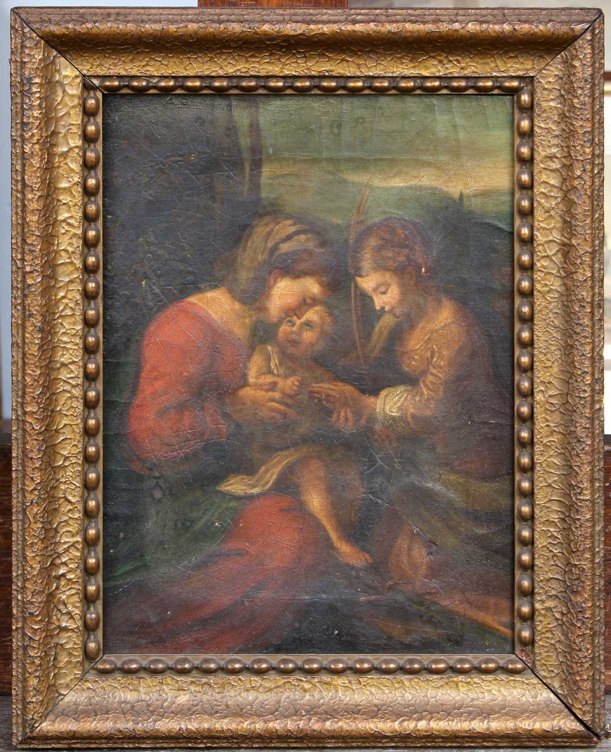 After Correggio (c.1489-1534) "The Mystic Marriage of Saint Catherine" Oil on canvas, 28.5cm by 20. - Image 2 of 11