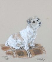 Marjorie Turner (20th Century) "Whisky" Signed, inscribed and dated 1971, pastel, 36cm by 28cm