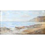 Attributed to Harold Todd (1894-1977) Coastal view Signed, oil on board, 19cm by 34.5cm