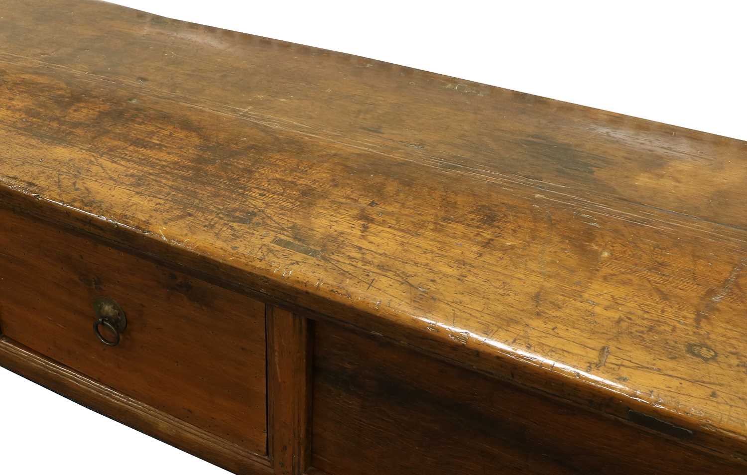 A Late 19th Century Shanxi-Style Softwood Low Sideboard, with deep drawer flanked by moulded - Bild 2 aus 14