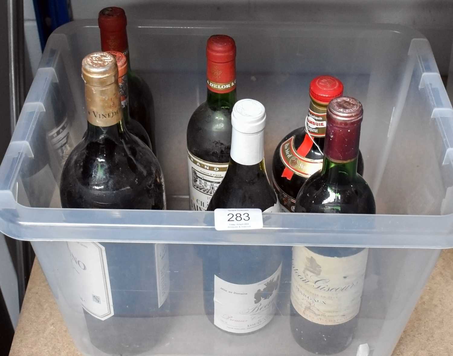 Five Bottles of French Wine, one magnum of Spanish wine, and a bottle of Drambuie (7) - Image 2 of 2