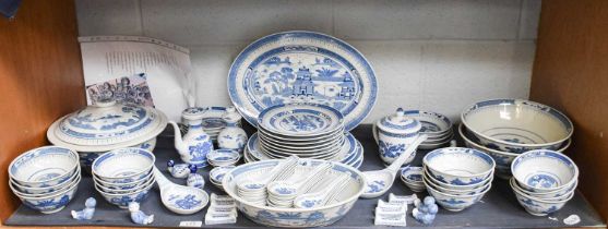 A Comprehensive Chinese Porcelain Dinner Service, painted in underglaze blue in the 18th century