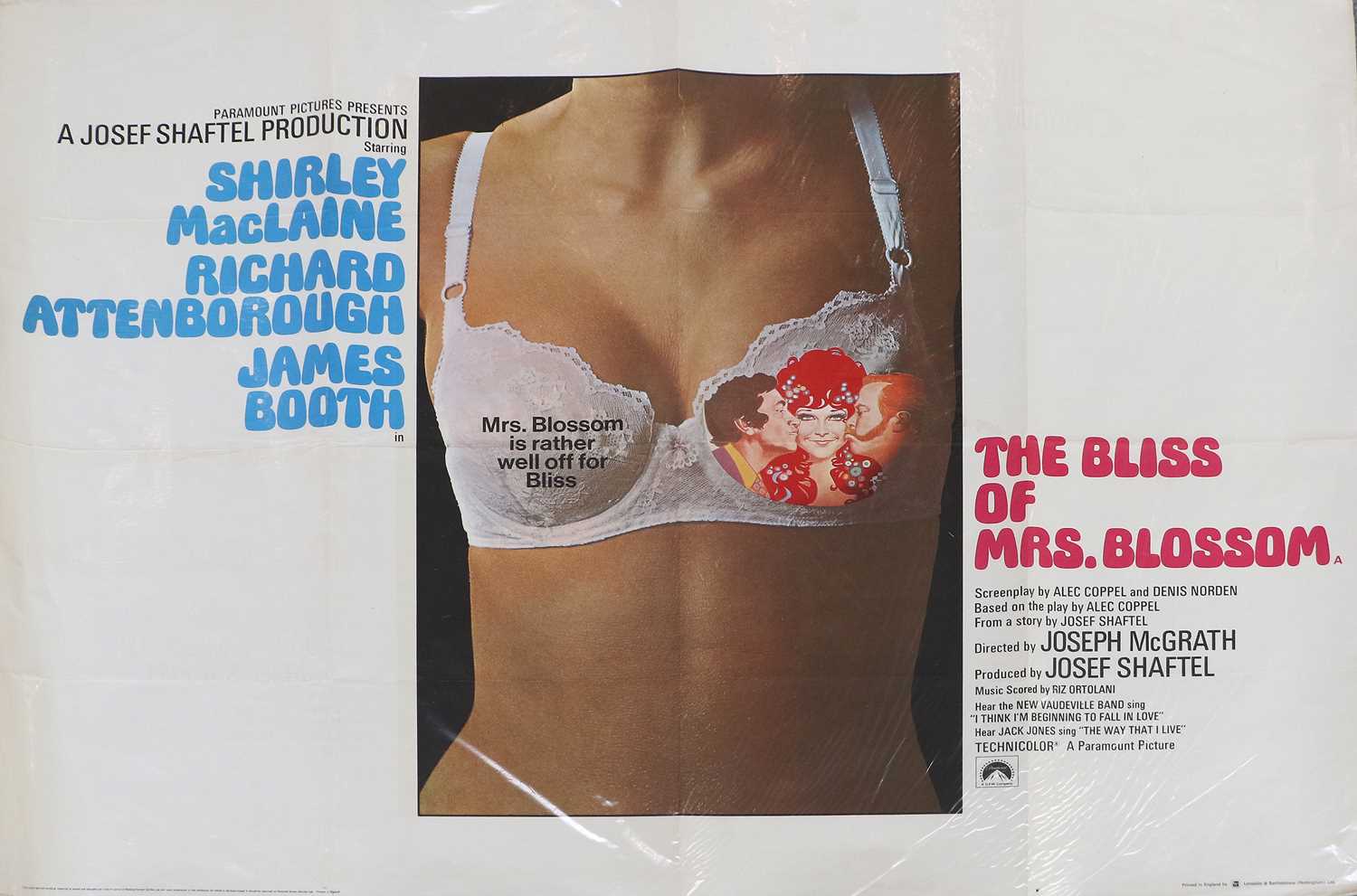 The Bliss Of Mrs Blossom Film Adverting Poster; together with Topsy Turvey film poster both - Image 2 of 7