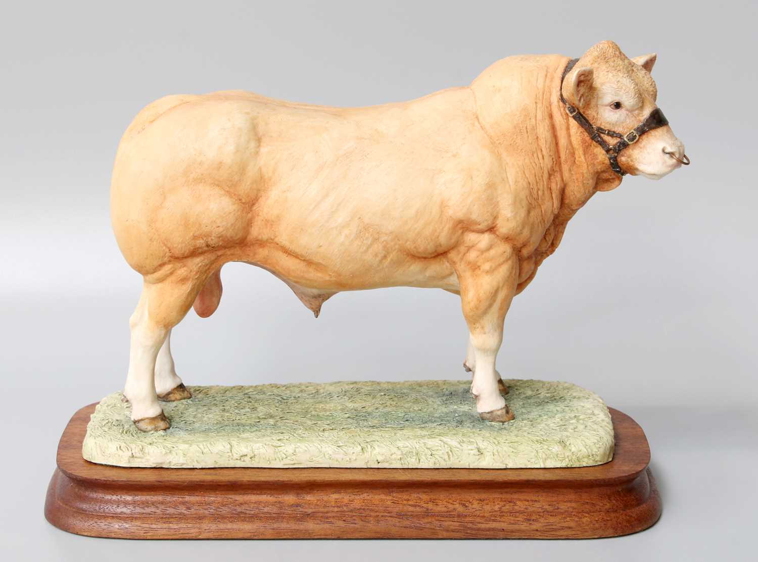 Border Fine Arts 'Blonde D'Aquitaine Bull' (Style One), model No. L116 by Ray Ayres, limited edition