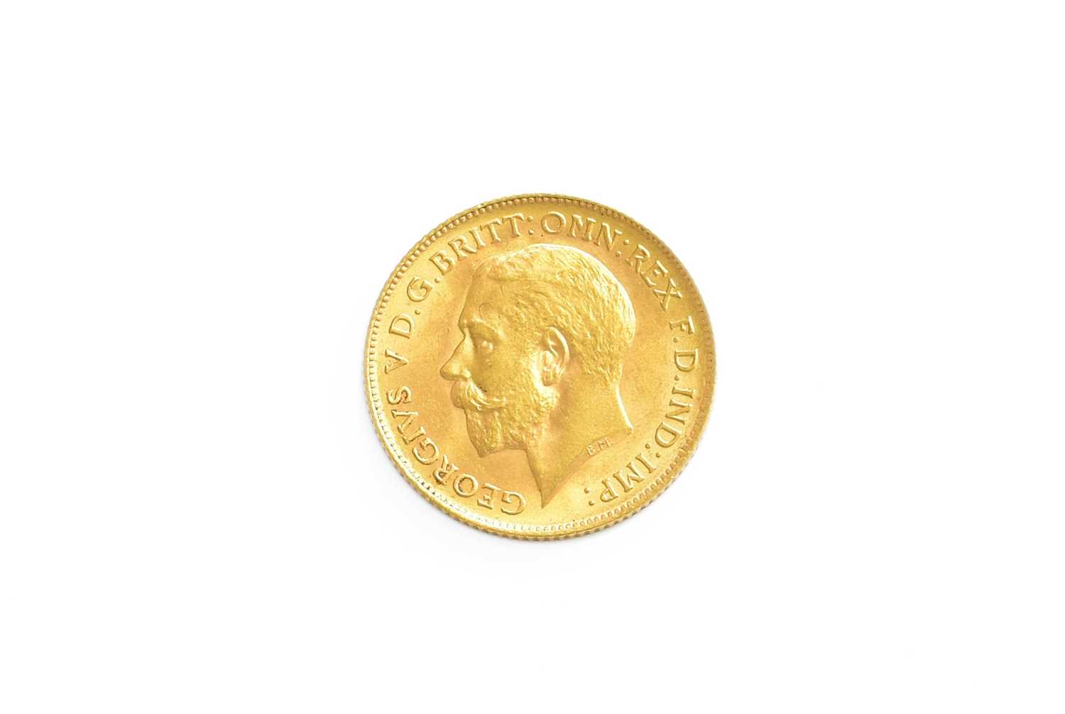 George V, Half Sovereign 1914; extremely fine with lustre