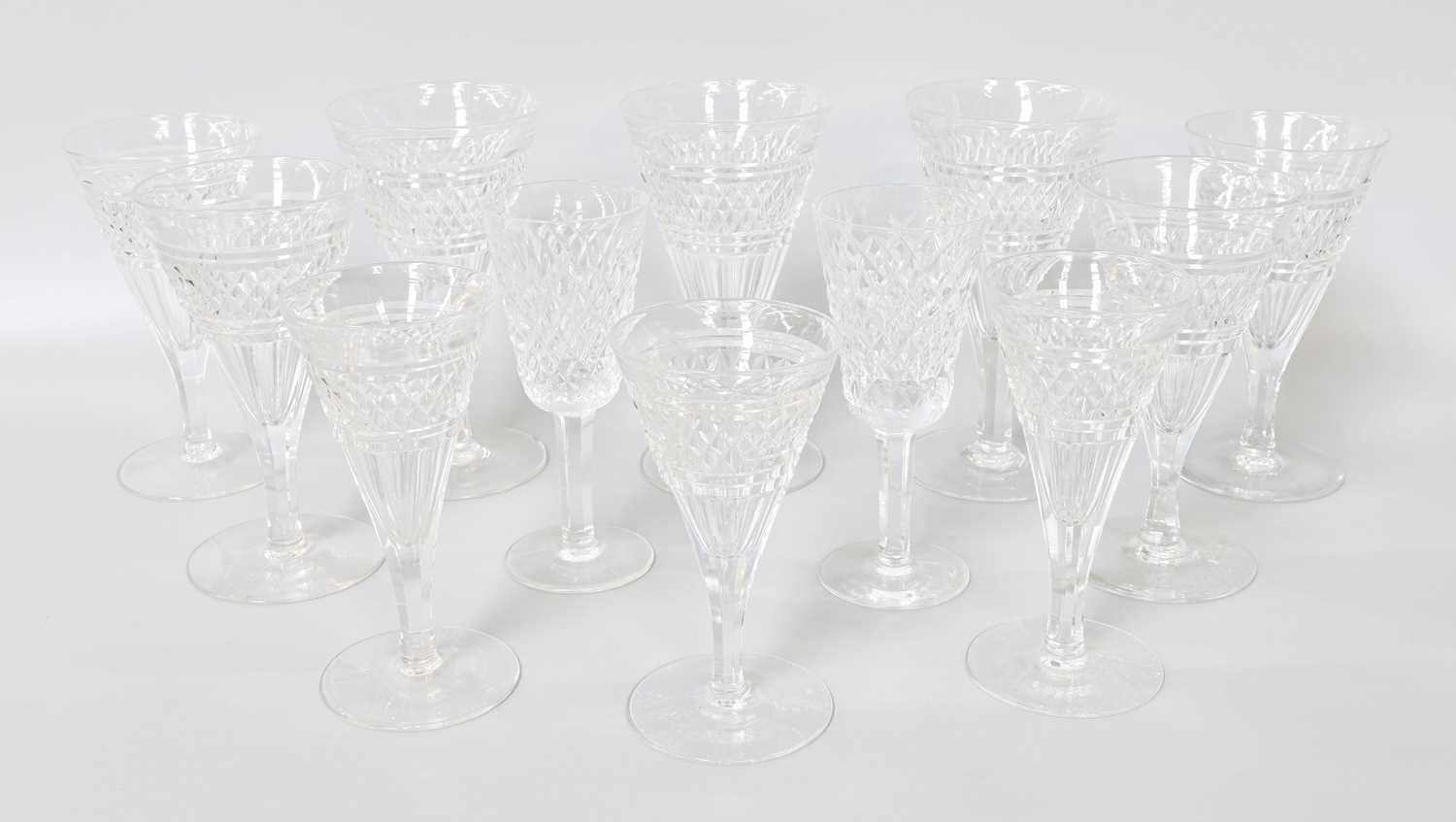 A Set of Six Waterford Crystal Alana Pattern Port Glasses, together with a quantity of similar